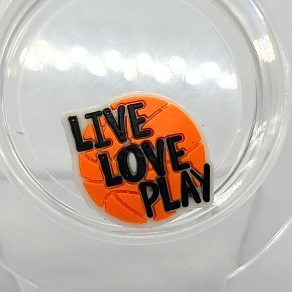 6/$20 Basketball 🏀 Hoops Croc Charm Shoe Jewelry Sports Ball Jibbitz Bogg Bag - Picture 2 of 2